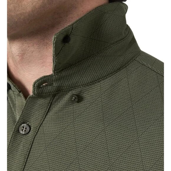 Modern Ambition Men's XL Olive Green Short Sleeve Polo Shirt N0634 - Picture 3 of 11